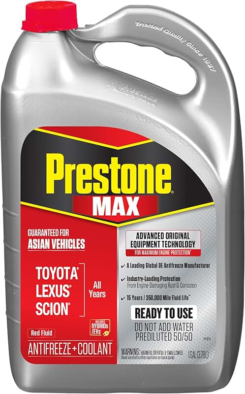 Nước làm mát động cơ Prestone MAX màu đỏ