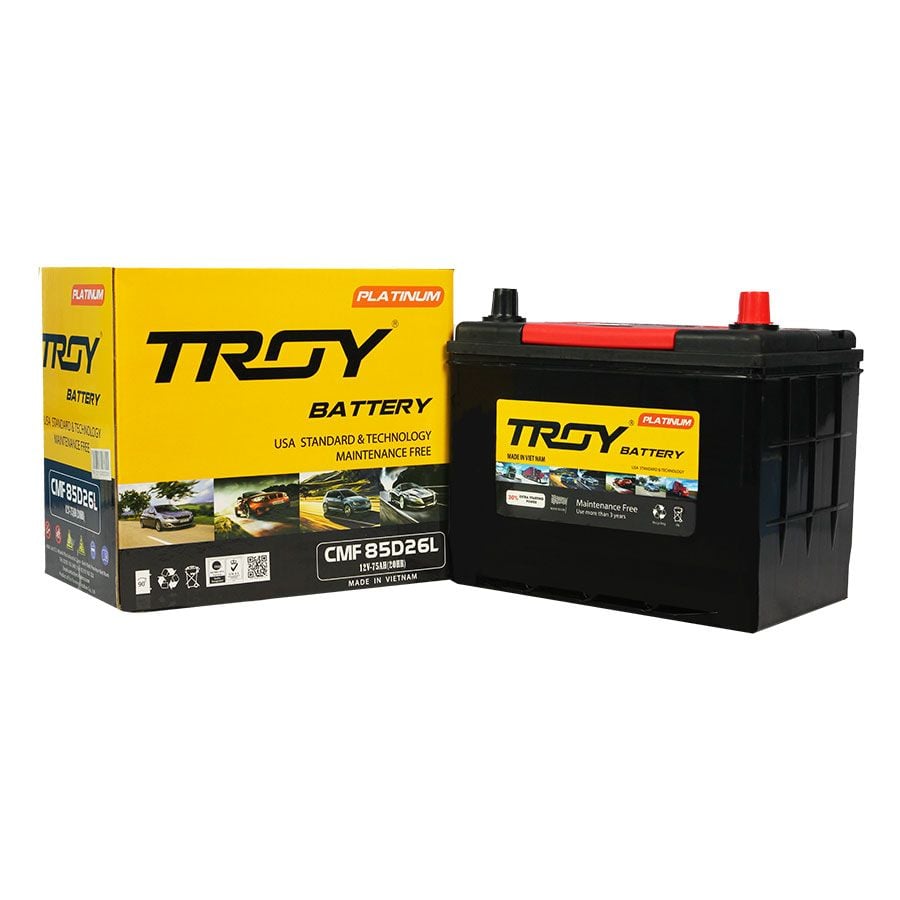 Ắc quy Troy 75AH L(85D26L)