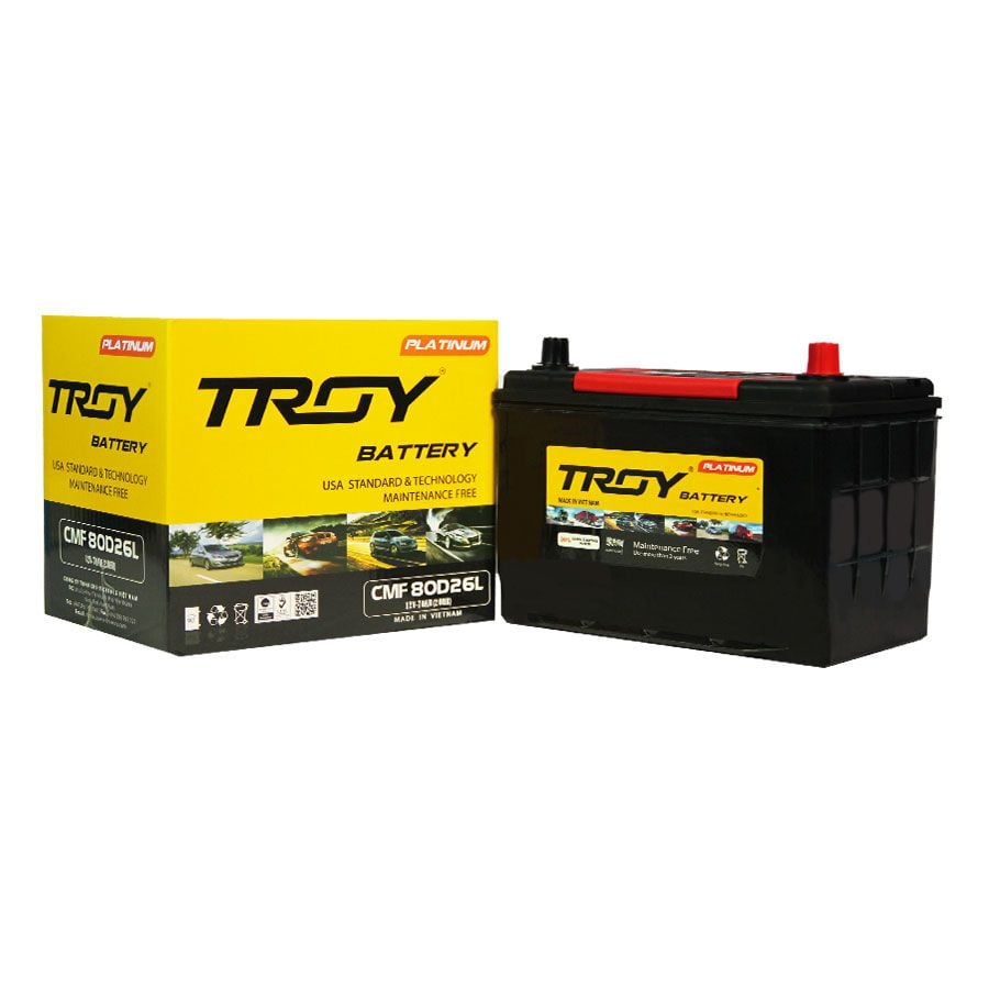 Ắc quy Troy 70AH -L(80D26L)